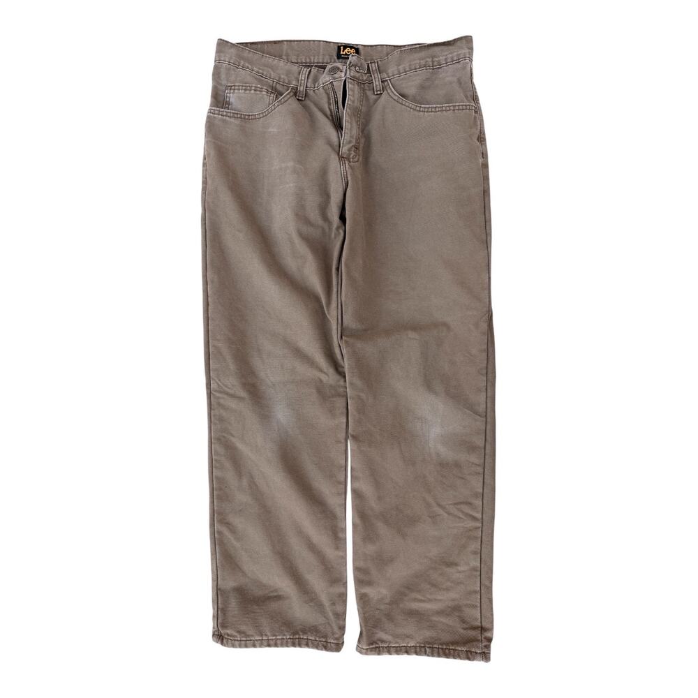 Lee Straight Fit Khaki Pants Mens 32x30 Casual Work Pants